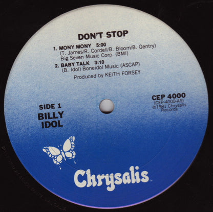 Billy Idol : Don't Stop (12", EP, San)