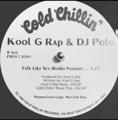 Kool G Rap & DJ Polo* : Talk Like Sex (12", Promo)