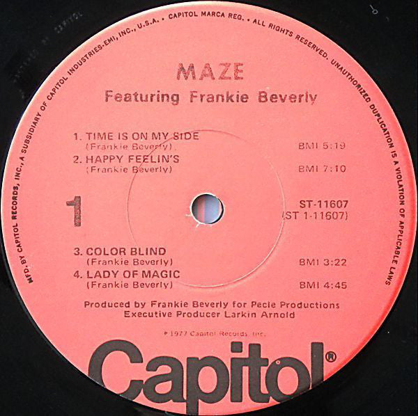 Maze Featuring Frankie Beverly : Maze Featuring Frankie Beverly (LP, Album, Win)