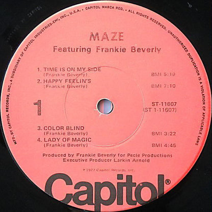 Maze Featuring Frankie Beverly : Maze Featuring Frankie Beverly (LP, Album, Win)