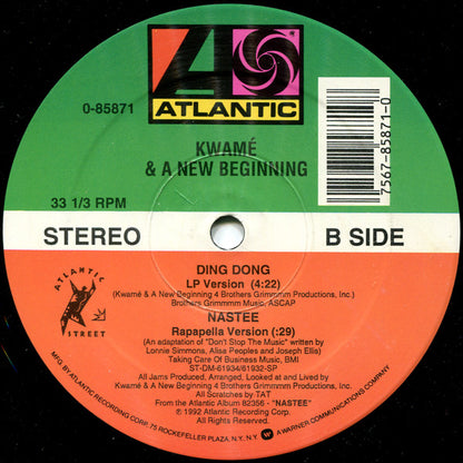Kwamé & A New Beginning : Nastee (12")