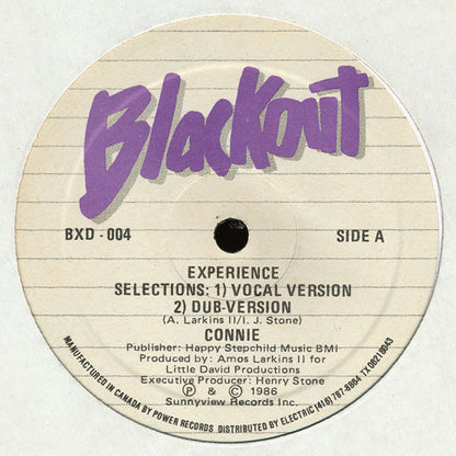 Connie : Experience / Funky Little Beat (12")