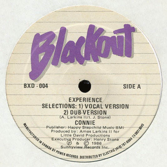 Connie : Experience / Funky Little Beat (12")