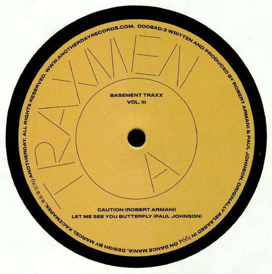 Traxmen : Basement Traxx Vol. III (12")