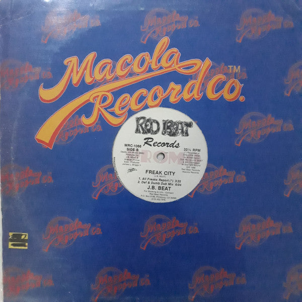 J.B. Beat : Freak City (12", Promo)
