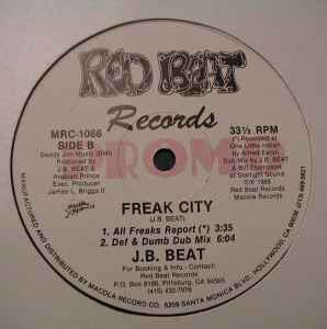 J.B. Beat : Freak City (12", Promo)