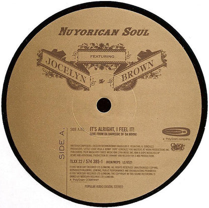 Nuyorican Soul Featuring Jocelyn Brown : It's Alright, I Feel It! (P.M.) (12")