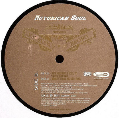 Nuyorican Soul Featuring Jocelyn Brown : It's Alright, I Feel It! (P.M.) (12")