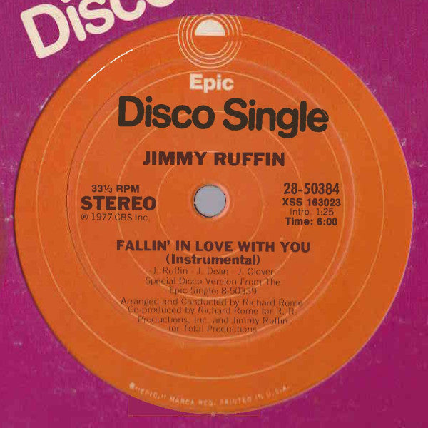 Jimmy Ruffin : Fallin' In Love With You (12")