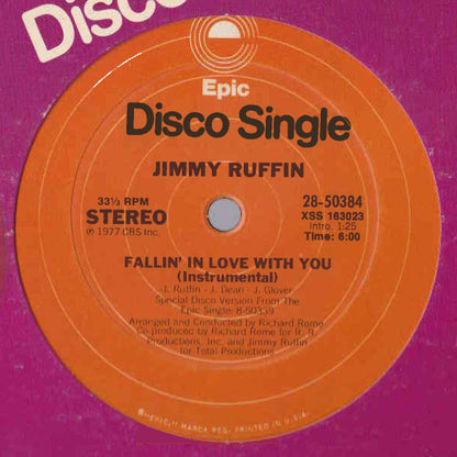 Jimmy Ruffin : Fallin' In Love With You (12")