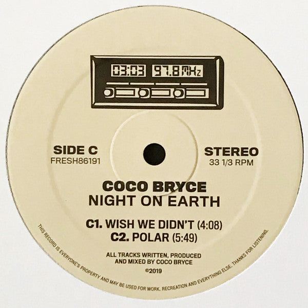 Coco Bryce : Night On Earth (2x12", Album)