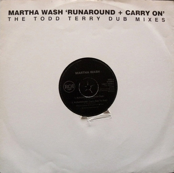 Martha Wash : Runaround + Carry On (The Todd Terry Dub Mixes) (12")