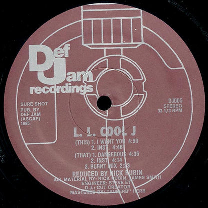 L. L. Cool J* : I Want You / Dangerous (12")