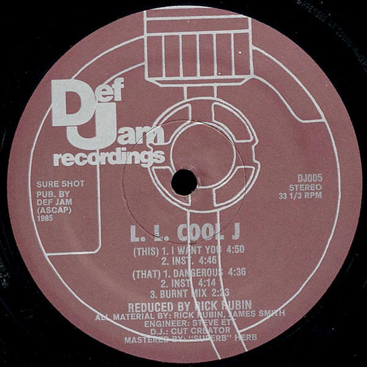 L. L. Cool J* : I Want You / Dangerous (12")