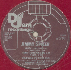 Jimmy Spicer : This Is It / Beat The Clock (12")