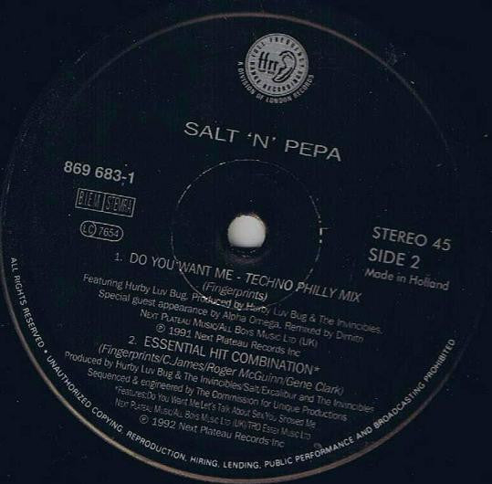 Salt 'N' Pepa : Do You Want Me (12", Maxi)