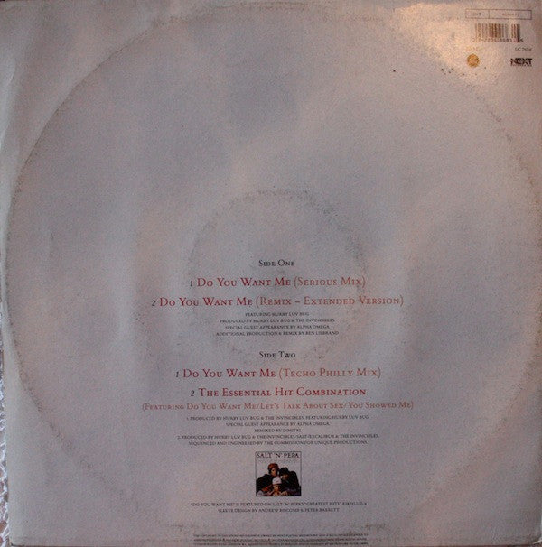 Salt 'N' Pepa : Do You Want Me (12", Maxi)