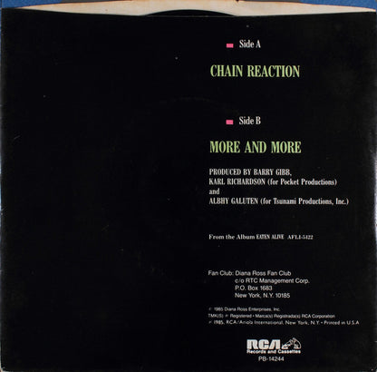 Ross* : Chain Reaction (7", Single, Styrene, Ind)