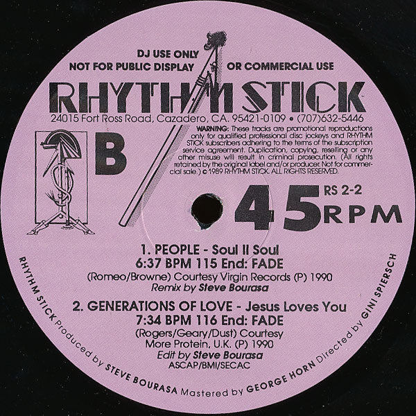 Various : Rhythm Stick 2-2 (2x12", Comp, Promo)