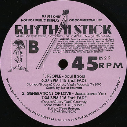 Various : Rhythm Stick 2-2 (2x12", Comp, Promo)