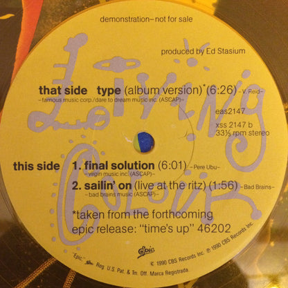 Living Colour : Type (12", Promo, Yel)