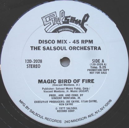 The Salsoul Orchestra : Magic Bird Of Fire / Getaway (12", Promo)