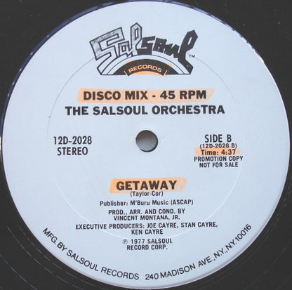 The Salsoul Orchestra : Magic Bird Of Fire / Getaway (12", Promo)