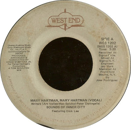 Sounds Of Inner City : Mary Hartman, Mary Hartman (7")