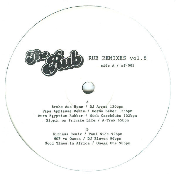 Various : The Rub Remixes Vol. 6 (12")
