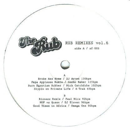 Various : The Rub Remixes Vol. 6 (12")