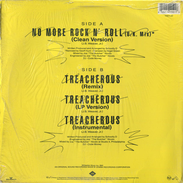 Schoolly D : No More Rock N' Roll (12")