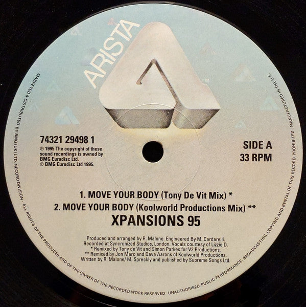 Xpansions 95* : Move Your Body (12")