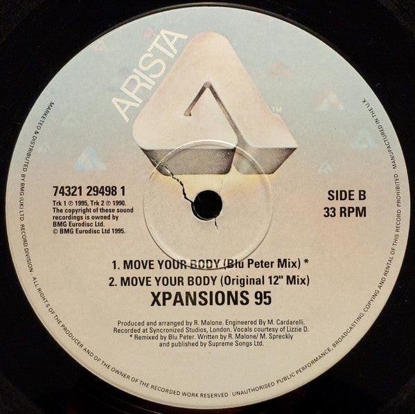 Xpansions 95* : Move Your Body (12")