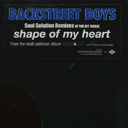 Backstreet Boys : Shape Of My Heart (Soul Solution Remixes) (12", Promo)