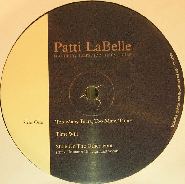 Patti LaBelle : Too Many Tears, Too Many Times (12")