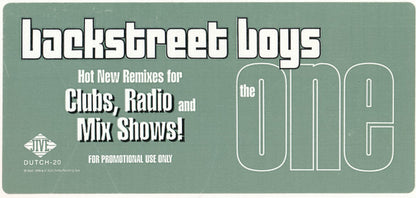 Backstreet Boys : The One (12", Promo)
