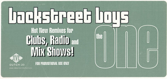 Backstreet Boys : The One (12", Promo)