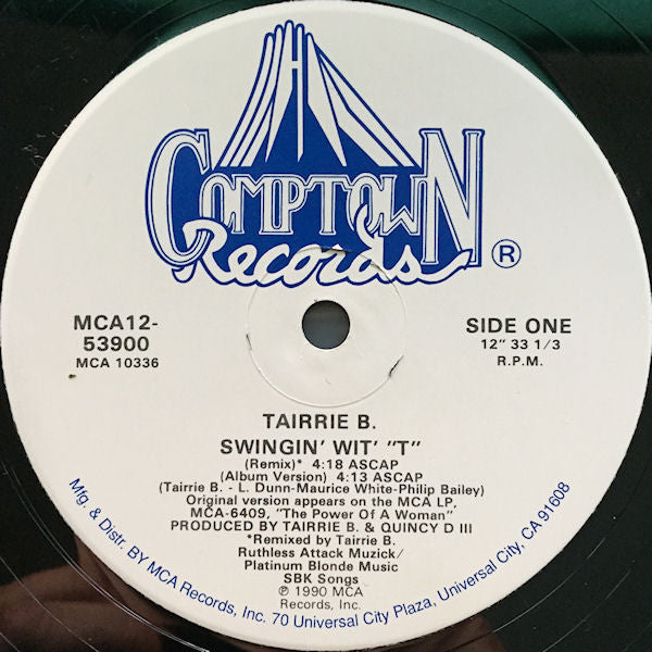 Tairrie B* : Swingin' Wit' "T" (12", Single)