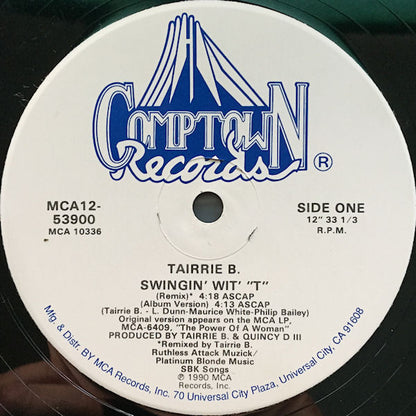 Tairrie B* : Swingin' Wit' "T" (12", Single)