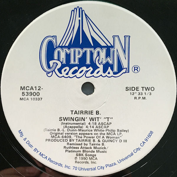 Tairrie B* : Swingin' Wit' "T" (12", Single)