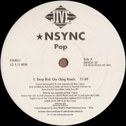 *NSYNC : Pop (2x12", Promo)