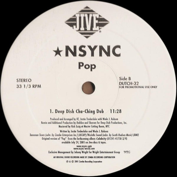 *NSYNC : Pop (2x12", Promo)