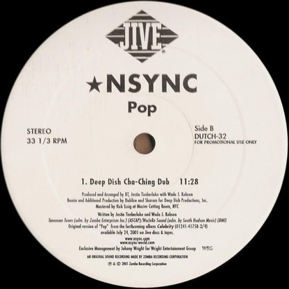 *NSYNC : Pop (2x12", Promo)