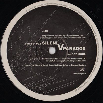 Sileni v Paradox : 4D / Odd Soul (12")