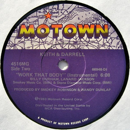 Keith & Darrell : Work That Body (12", Single)