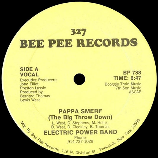 Electric Power Band : Pappa Smerf (The Big Throw Down) (12")