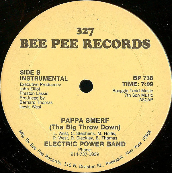 Electric Power Band : Pappa Smerf (The Big Throw Down) (12")