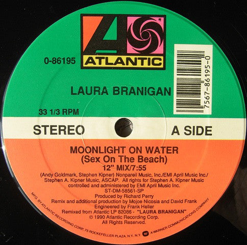 Laura Branigan : Moonlight On Water (12", Single)