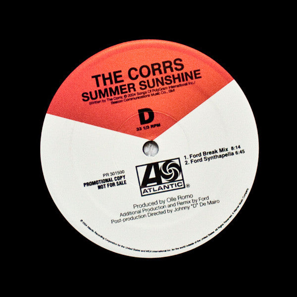 The Corrs : Summer Sunshine (2x12", Promo)