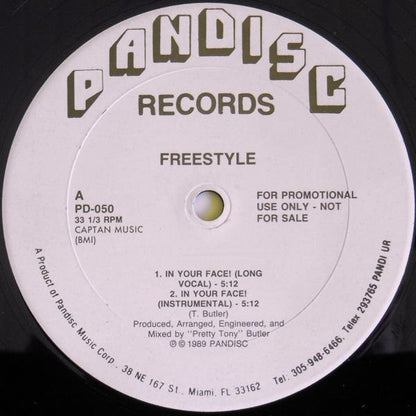 Freestyle : In Your Face (12", Promo)